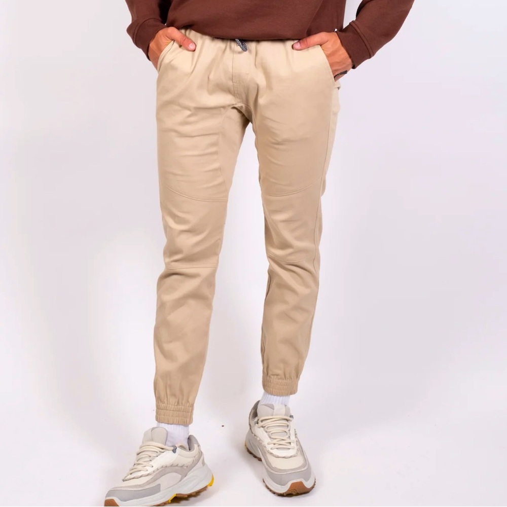 BKLYN Men's Women’s Tan Jogger Pants